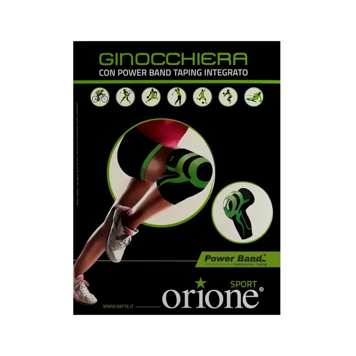 ORIONE GINOCCHIERA CON POWER BAND TAPING INTEGRATO